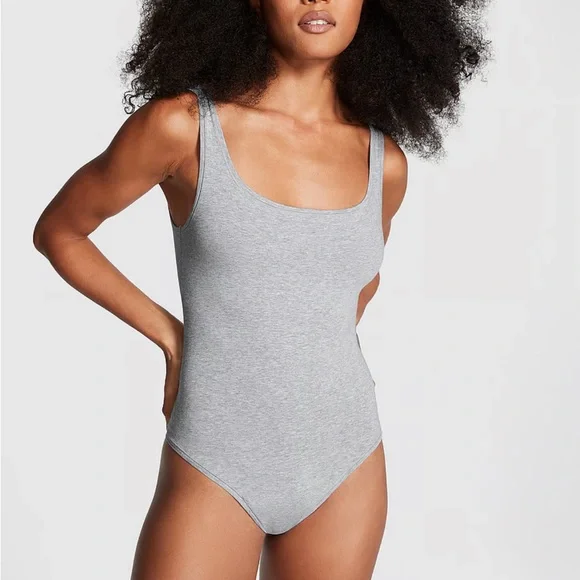 NWT Set of 2 VS Pink Base Cotton Bodysuits - Picture 8 of 11